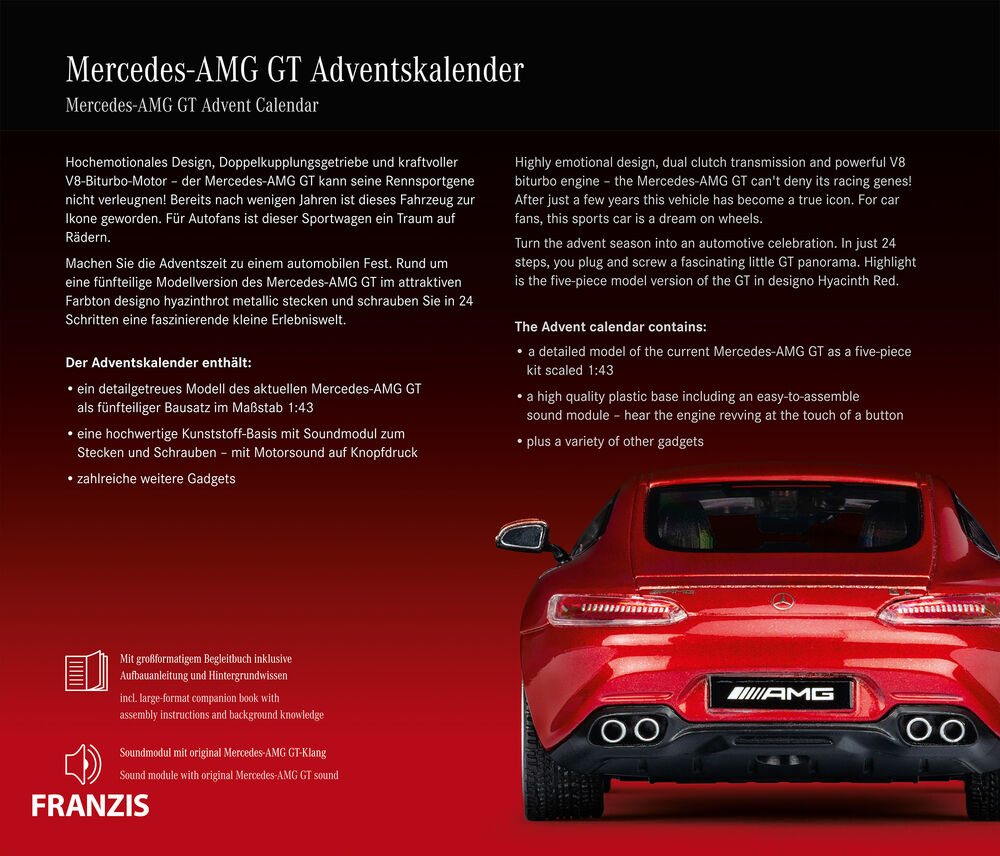 Franzis Adventskalender Mercedes-AMG GT